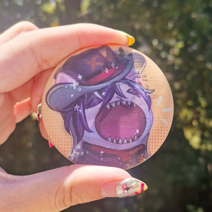 Honkai Star Rail Lenticular Pins ( HSR ) Pop cat meme badge