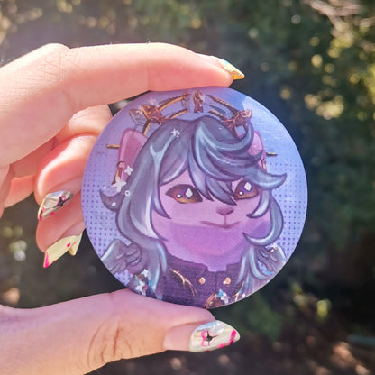 Honkai Star Rail Lenticular Pins ( HSR ) Pop cat meme badge