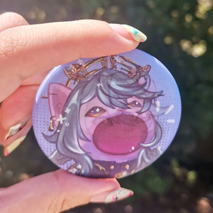 Honkai Star Rail Lenticular Pins ( HSR ) Pop cat meme badge