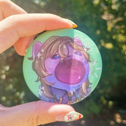 Honkai Star Rail Lenticular Pins ( HSR ) Pop cat meme badge