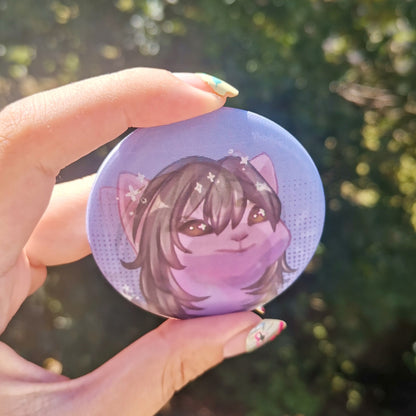 Honkai Star Rail Lenticular Pins ( HSR ) Pop cat meme badge