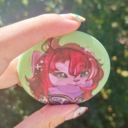 Honkai Star Rail Lenticular Pins ( HSR ) Pop cat meme badge