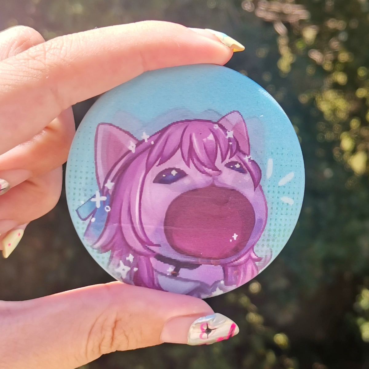 Honkai Star Rail Lenticular Pins ( HSR ) Pop cat meme badge