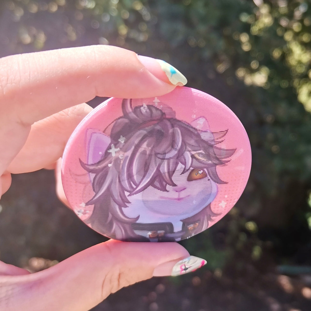 Honkai Star Rail Lenticular Pins ( HSR ) Pop cat meme badge