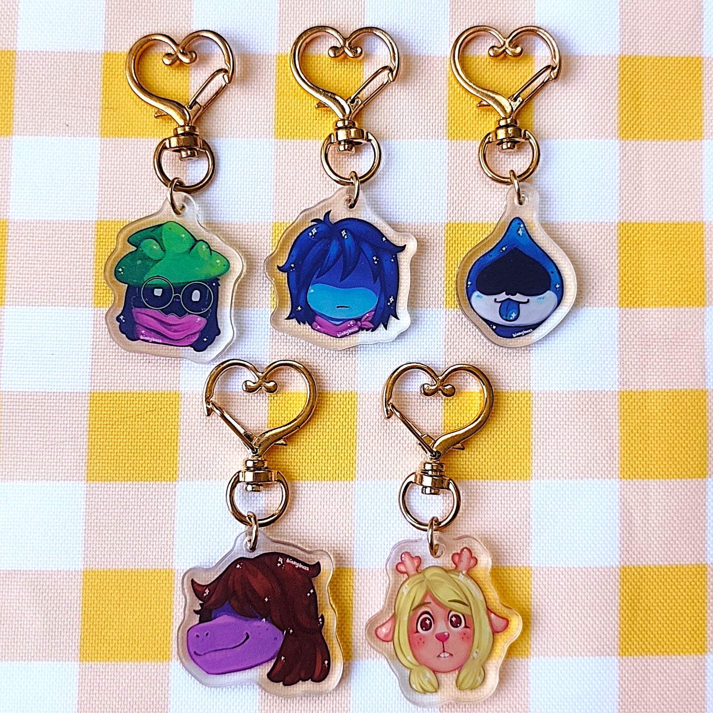 Deltarune Character Acrylic Charm (Double sided)