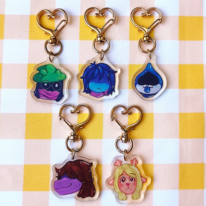 Deltarune Character Acrylic Charm (Double sided)