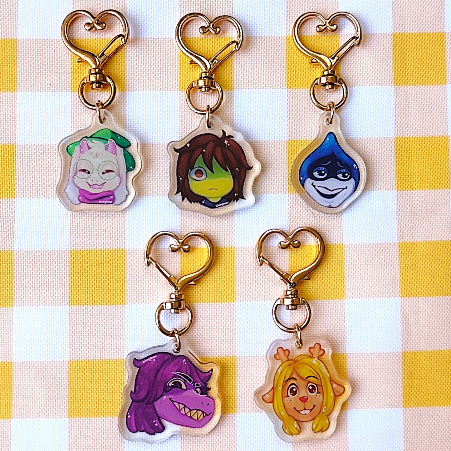 Deltarune Character Acrylic Charm (Double sided)