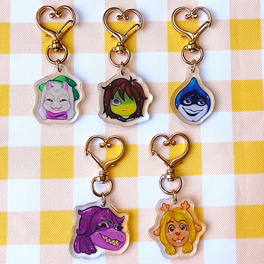 Deltarune Character Acrylic Charm (Double sided)