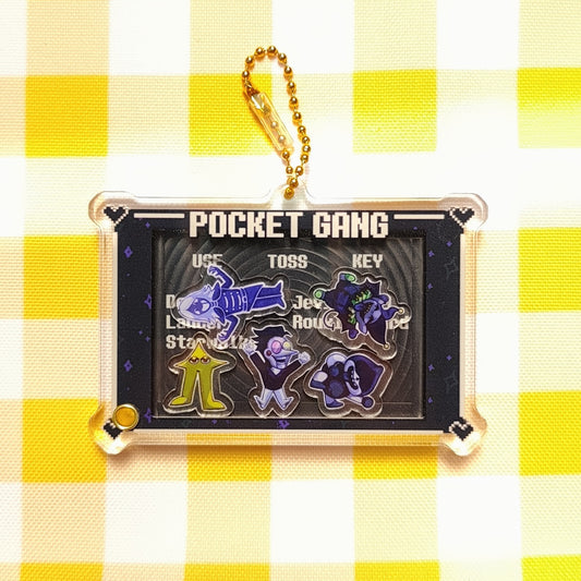 Deltarune Pocket Gang Shaker Charm! (5 charms!!)