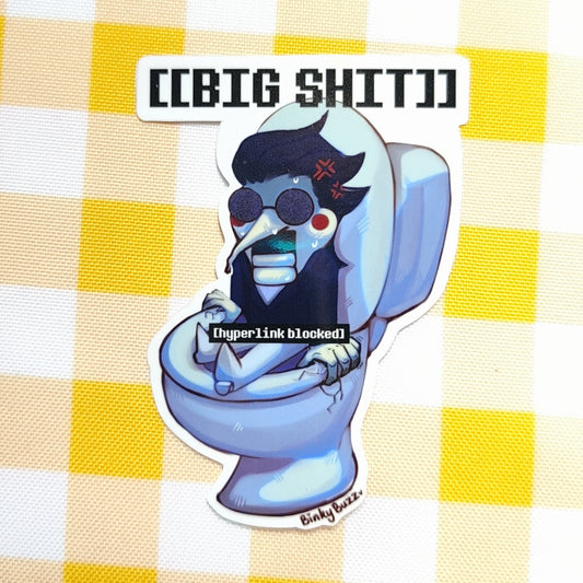 Deltarune Spamton Big Shit Jumbo Sticker