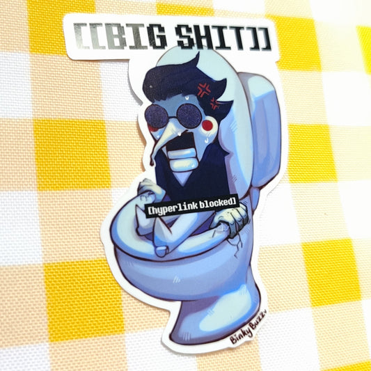 Deltarune Spamton Big Shit Jumbo Sticker