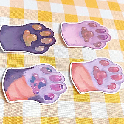 Sweaty Paw Pad Vinyl Jumbo Stickers!