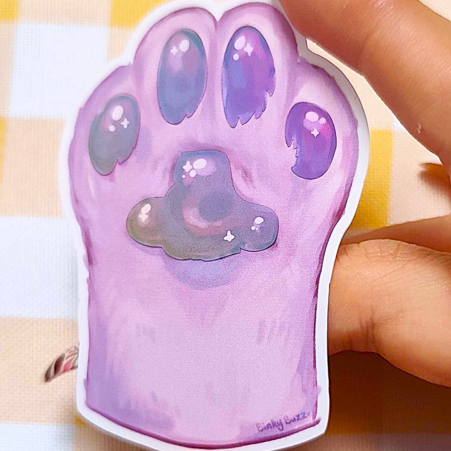 Sweaty Paw Pad Vinyl Jumbo Stickers!