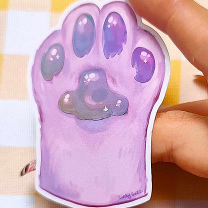 Sweaty Paw Pad Vinyl Jumbo Stickers!
