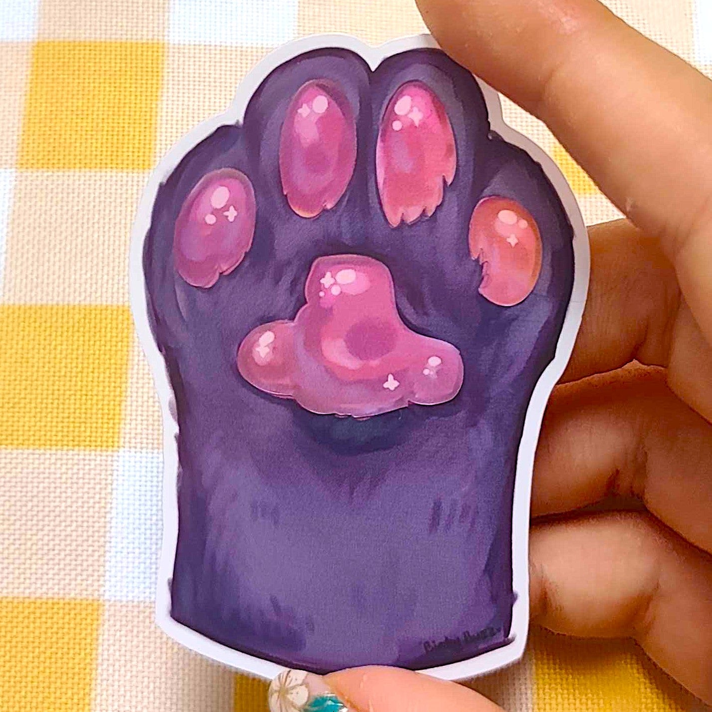 Sweaty Paw Pad Vinyl Jumbo Stickers!