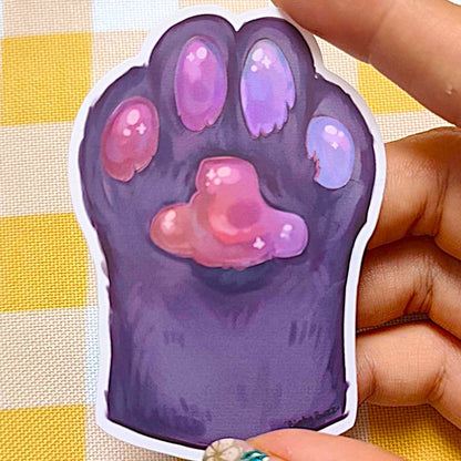Sweaty Paw Pad Vinyl Jumbo Stickers!