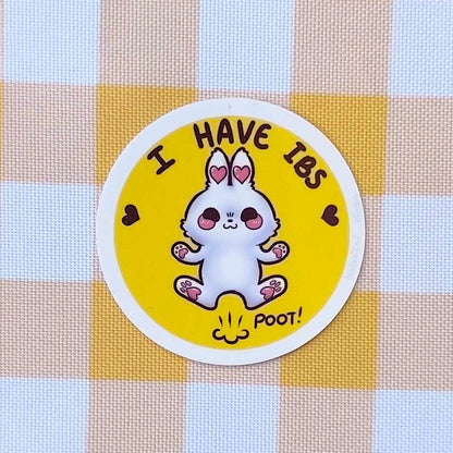 Bodacious Bunnies Circle Vinyl Stickers!