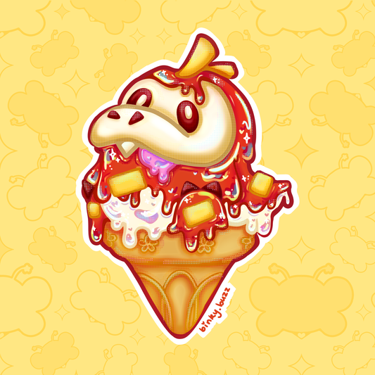 Pokemon Ice cream acrylic charm| Holographic Key chain
