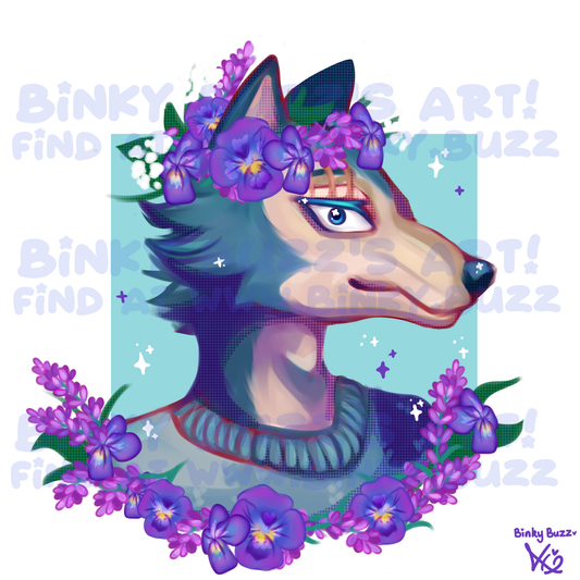 Beastars Legoshi Square Print