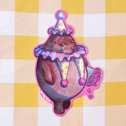 Jumbo Clown Seal Stickers