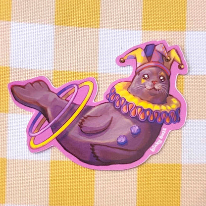 Jumbo Clown Seal Stickers