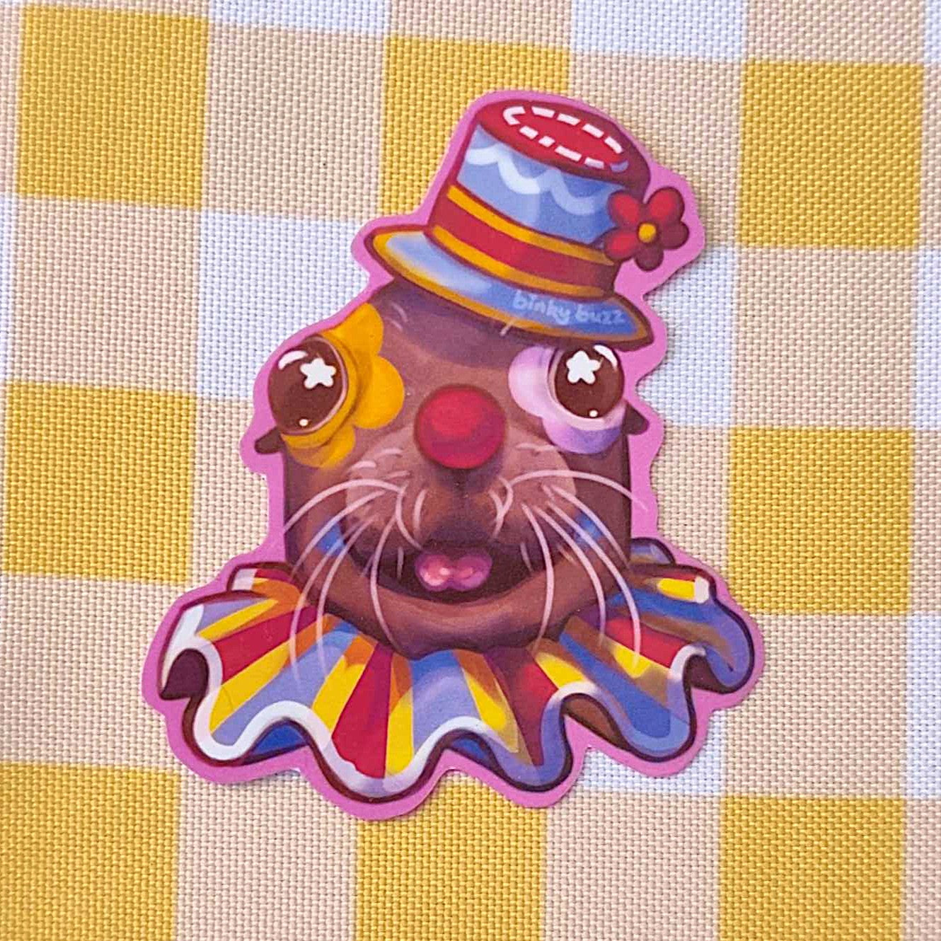 Jumbo Clown Seal Stickers