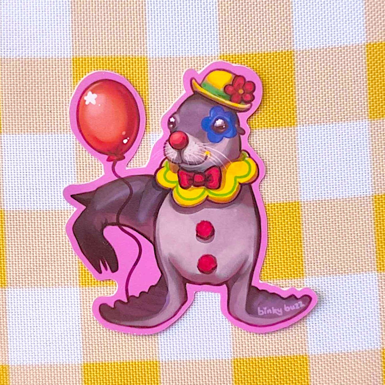 Jumbo Clown Seal Stickers