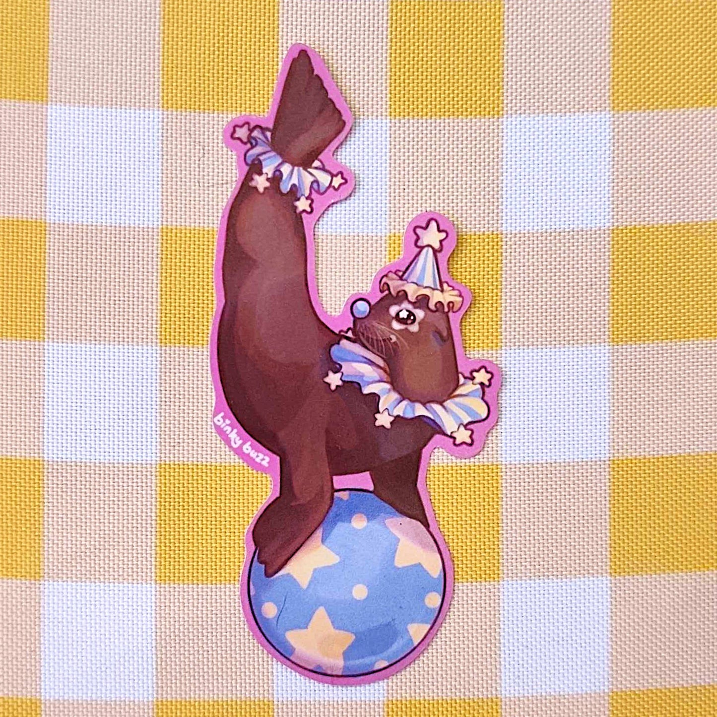 Jumbo Clown Seal Stickers