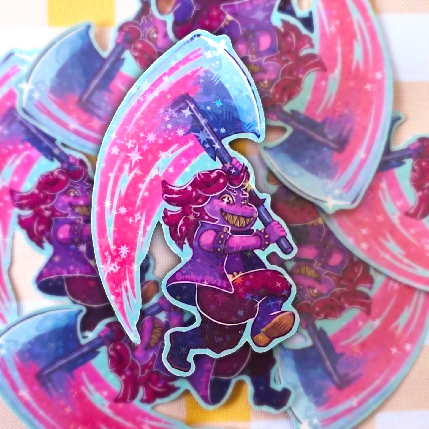 Deltarune Susie Rude Buster Jumbo Sticker