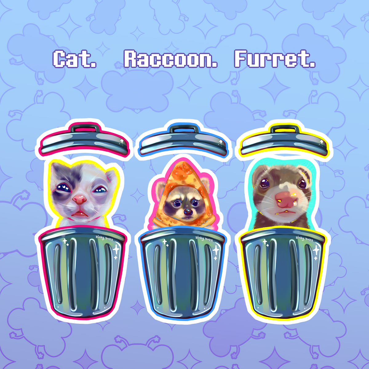 Meme Animal in Trashcan Opening Charms!